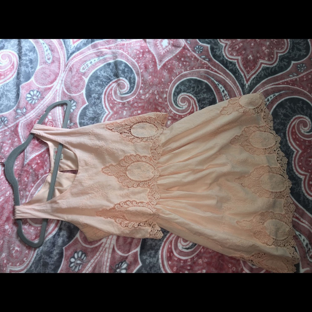 Peach dress